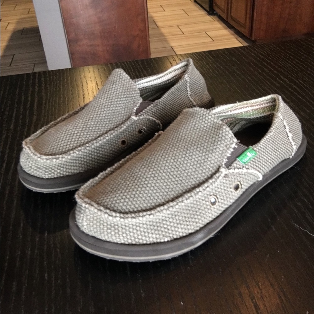Sanuk slip ons